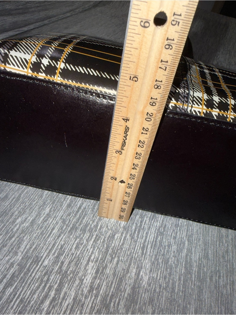 Patricia Nash Black White Plaid Tote and wallet - Picture 9 of 12